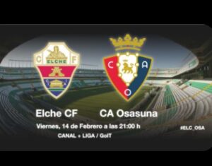 موعد مباراه بين اوساسونا وإلتشي 25/9/2025